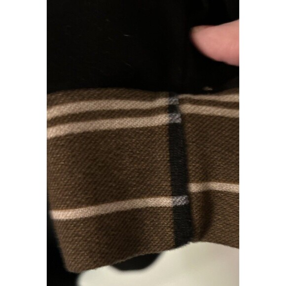 Unixseque Womens long sleeve Jacket lapel pullover tunic Sweater L Plaid button - Picture 10 of 10